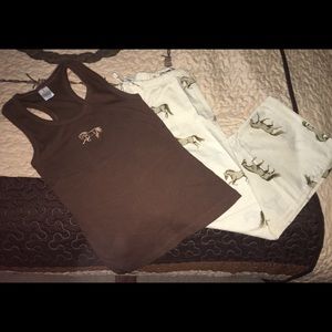Kelley and Company🐴 Horse PJ’s - Tank and Capris